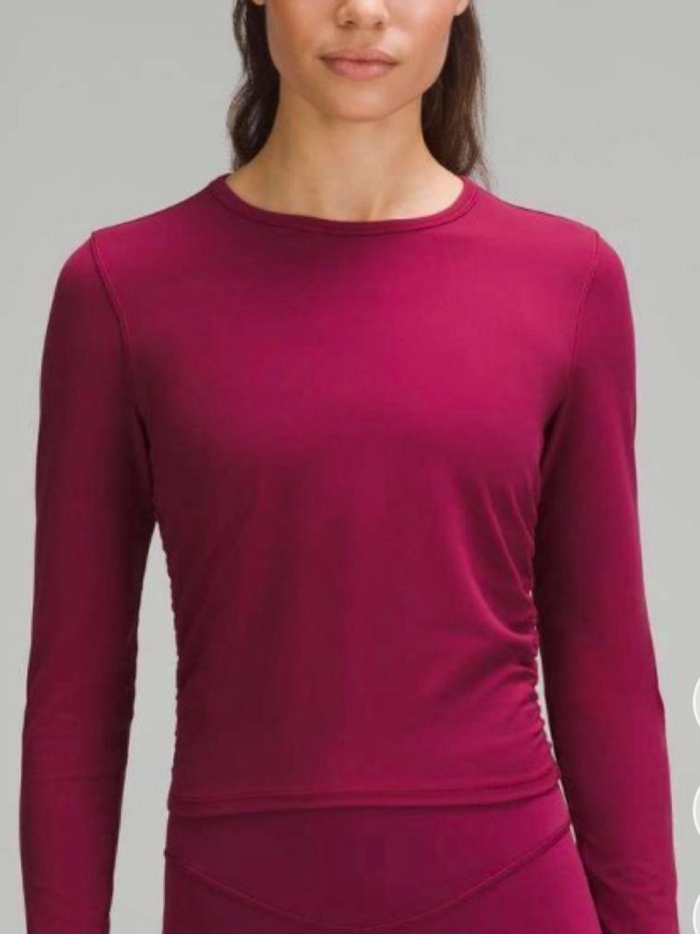 Lululemon All It Takes Nulu Long-Sleeve Garnet